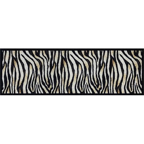 Türmatte - "Zebra" - Schwarzweiß - 50x150 cm (1/2)