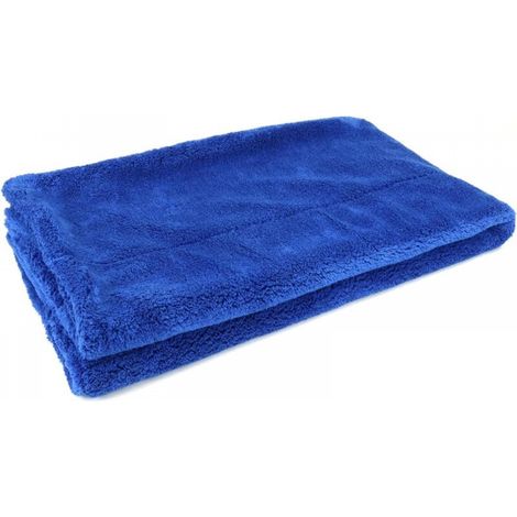 Serviette de séchage géante en peluche douce pour voiture 60 x 160 cm (bleue) (1/3)