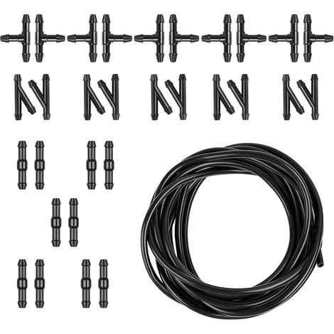 5 m Universal Hose with 30 Pieces Fittings (Y, I, T Type), Windscreen Wiper Repair Kit for Connecting Water Pump and Nozzles, Car Accessory (1/5)