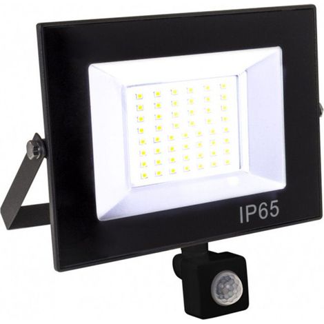 Proyector kolyma con sensor ip44 1x100w led 5000lm 6500k 120°l.28xan.7xal.25cm negro (1/3)