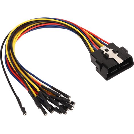 16-poliger OBD2-Stecker (männlich), lötfreies Diagnosekabel, Überbrückungsadapter zum Löschen von Fehlercodes, Fehlererkennungswerkzeug, Kfz-Bypass-Kabel. (1/5)