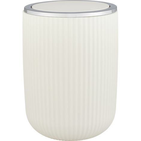 Poubelle pour salle de bain AGROPOLI, 20 cm, gris, WENKO