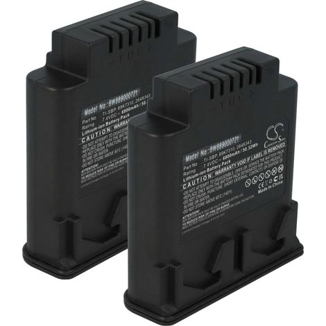 vhbw 2x Akku kompatibel mit Fluke TiR4FT, IR FlexCam, IR Smart, Ti55FT, TiR3FT, Ti50FT Wärmebildkamera (6800 mAh, 7,4 V, Li-Ion)