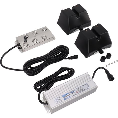 Brumisateur ultrasonique à 6 têtes, étanche IP67, en acier inoxydable 304, avec flotteur, idéal pour la décoration de jardin, d'Halloween et de rocaille. Prise UE 220 V. (1/5)