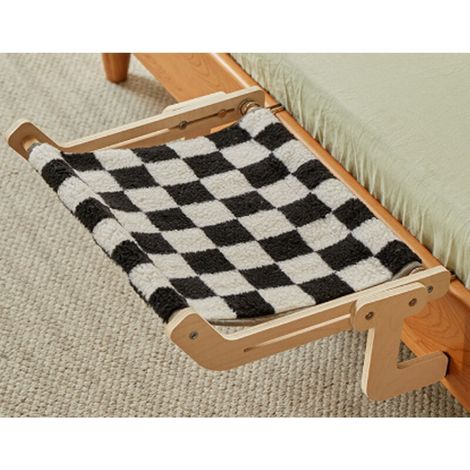 Hamac pour chat, rebord de fenêtre suspendu deux en un cadre de lit pour chat d'intérieur durable balcon pour animaux de compagnie lit pour chat antidérapant installation sans perforation 45 cm (1/5)
