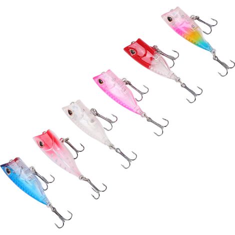 leurres durs de surface, poppers, yeux 3D, swimbaits réalistes pour la pêche en eau douce et en eau salée (1/5)