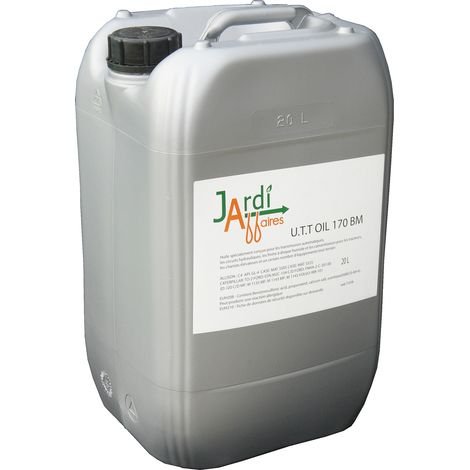Bidon 20 litres huile transmission hydrostatique Jardiaffaires UTT Oil 170 BM (1/2)