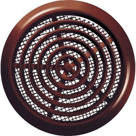 Rejilla de ventilación marrón para abertura de 80 mm (1/2)