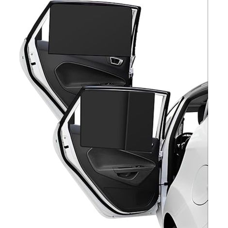 Pare Soleil Voiture Bébé,Rideaux Magnétique Protection Solaire Pliable,Pare-soleils Magnétiques pour Fenêtre Latérale de Voitures,Convient à la Plupart des SUV,Berlines (Noir, Vitre arrière) (1/5)