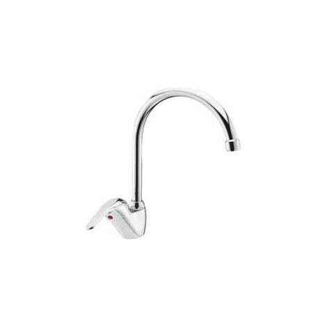 RUBINETTO MISCELATORE MONOCOMANDO LAVELLO CANNA PONTE SERIE CUCINA - 1 pezzi CROLLA