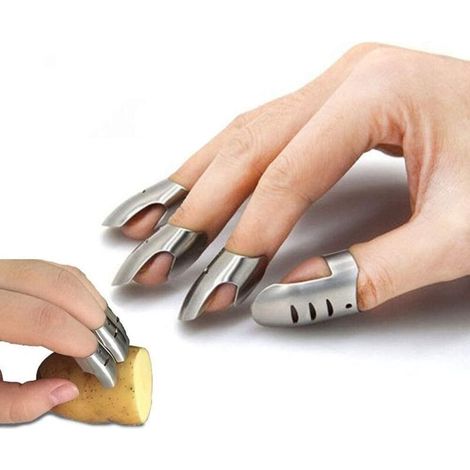 Protezione per le dita in acciaio inox, protezione per le dita per tagliere, per tagliare le verdure