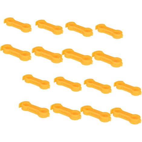 Bandes Élastiques pour Pattes D'oiseaux, Lot de 16, Pvc Jaune Canetons et Canards, Usage en Élevage Avicole, Format en Emballage Groupé (1/5)