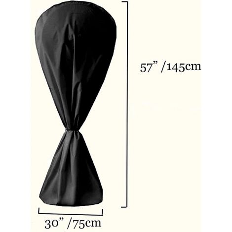 Cubierta de ventilador impermeable y a prueba de polvo para ventilador eléctrico para interior y exterior - Negro (1/4)