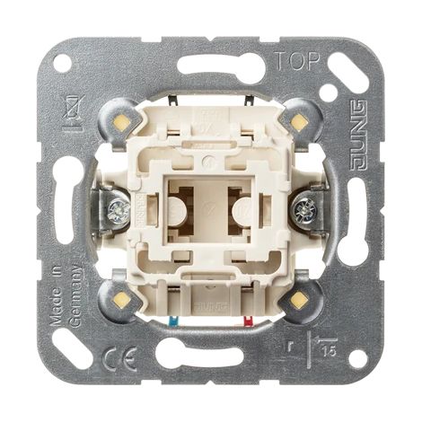 Jung Pulsante, 1 polo deviatore con morsetto N 533 U
