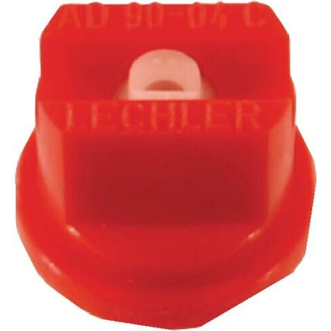 Boquilla est谩ndar doble chorro plano AD 90掳 04 rojo cer谩mica Lechler LECHLER AD9004C