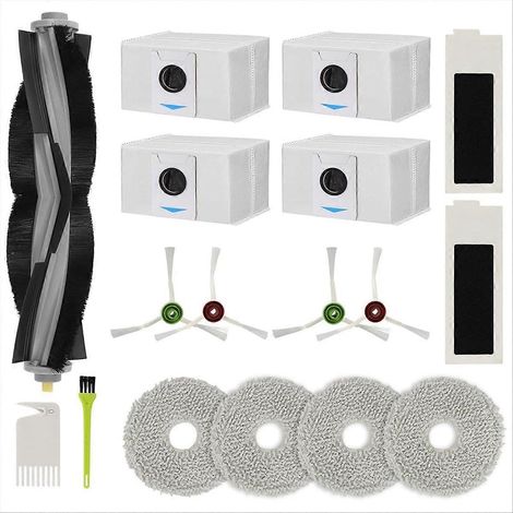 Ersatzteile für den Omni T20 Saugroboter: Hauptbürste, HEPA-Filter, Reinigungstücher, Staubbeutel. (1/5)