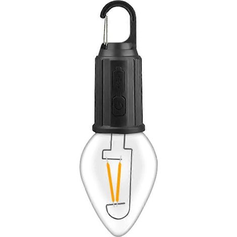 Guirlande lumineuse LED extérieure avec crochet, ampoule USB Type-C 400 mAh, 3 modes d'éclairage, étanche, pour camping ou tente - T03 (1/5)