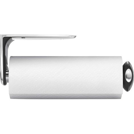 Porte-essuie-Tout Mural, Support Papier essuie-Tout de Cuisine, Porte-Serviettes en Papier (Adapté aux Rouleaux d'essuie-Tout de 27-28 cm de Long), Acier Inoxydable brossé (1/5)