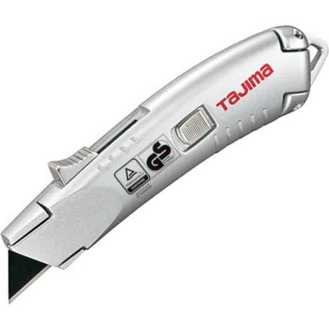 TAJIMA Couteau lame V-Rex - Bouton poussoir - Autorétractable (1/5)