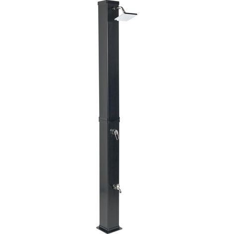 Douche d'Extérieur Moderne Solaire en PVC Fonction Pluie Noir Yaracuy