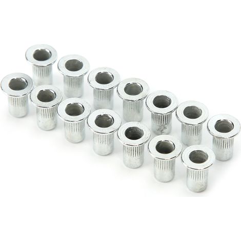 Kit de 100 inserts filetés M3x20 à riveter, fixation robuste pour assemblage métallique et quincaillerie industrielle.