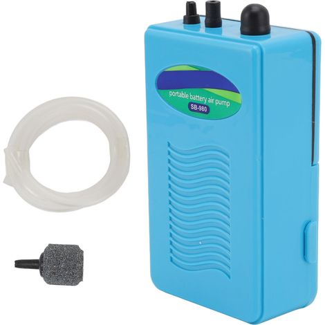 Pompe à oxygène pour aquarium, contrôle intelligent, silencieuse et portable, pour une utilisation intérieure et extérieure. (1/5)