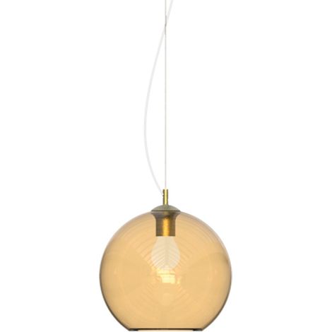 Ideal Lux NEMO Plafonnier suspendu en forme de dôme de 30 cm en ambre