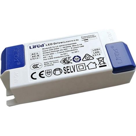 Driver LIFUD Regulable Triac Dim 8-14W Entrada 220-240V Salida 25-40VDC Flicker Free