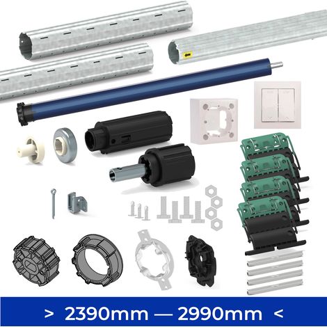 Kit axe moteur volet roulant 2390 --- 2990 mm Moteur Filaire