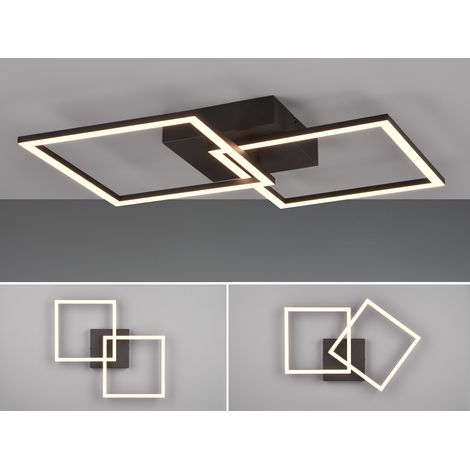 LED Deckenleuchte TRAIL Schwarz schwenkbare Module, Breite 60cm