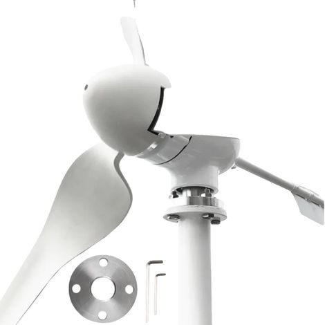 Generador de turbina eólica, potencia de salida de 4000 W, funcionamiento silencioso, solo turbina eólica, 4000 W, 24 V (1/2)