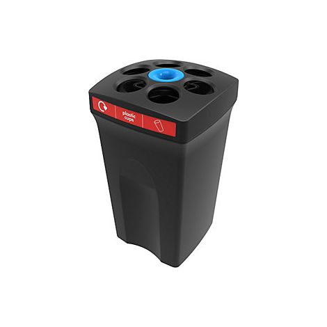 Colector de vasos EnviroCup  capacidad 100 l  con marca roja (1/2)