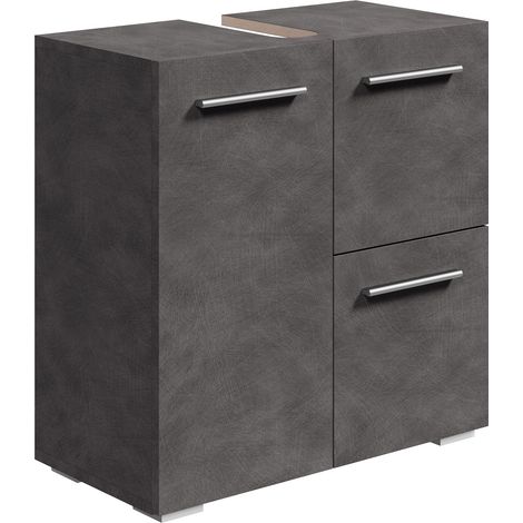 Mobili da bagno Mars 60 x 30 x 60cm Grigio Scuro - armadio mobiletto lavabo