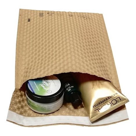 Pochette à bulles papier kraft brun 100 x 165 La Couronne - Lot de 200 (1/5)