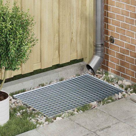 Grating Silver 80 x 50 x 2 cm Hot-Dip Galvanised Steel vidaXL
