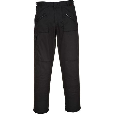 Pantalón de trabajo asiento y rodilleras reforzadas C70 Action, Altos S887 33 pulgadas Negro