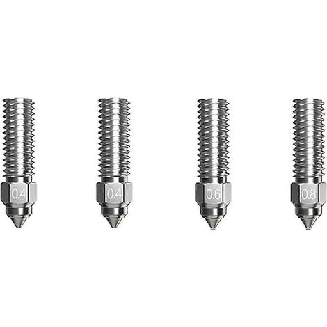 4-teiliges Hochleistungsdüsen-Set, Düsen zum Drucken von PLA/ABS/PETG/TPU/PP/PC usw. Verfügbar für K1- und K1 Max-3D-Drucker.
