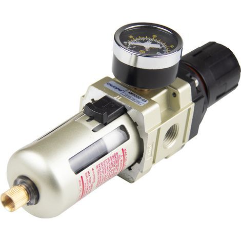 Séparateur d'eau Détendeur Régulateur d'air comprimé pour compresseur d'air comprimé, avec écran métallique, filtre 3/8 pouce