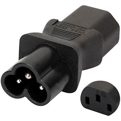 Adaptateur de Prise Droite IEC 320 C6 Male vers C13 Femelle AC125V 10A/AC250V 2.5A (1/5)