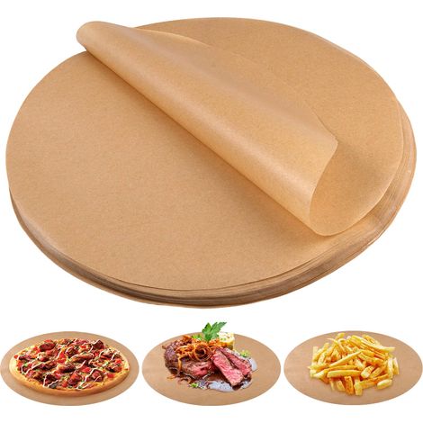 150 Pièces Papier Sulfurisé Rond,26 cm Sulfurisé Rond,RéSistant Aux Hautes TempéRatures Feuilles de Papier Cuisson,Couleur du Bois Brut Cercles de Parchemin pour Barbecue,Pâtisseries et Desserts (1/5)