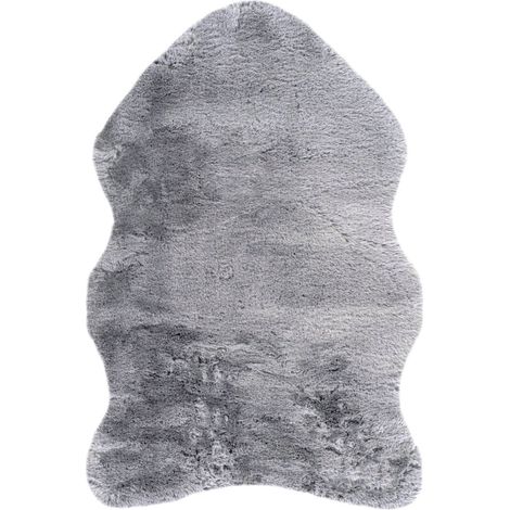 Tapis shaggy anthracite ultra doux 37 mm confortable - 90 x 60 cm (1/5)