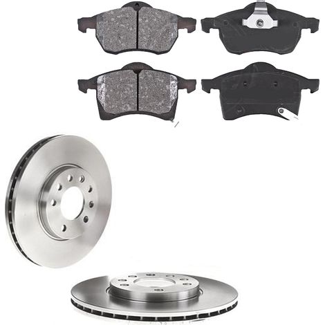 KIT FRENI ANTERIORI compatibile con OPEL MERIVA A MPV /SPACE WAGON (X03) - DISCHI + PASTIGLIE OEM: P 59 045 / 16953 , 17463 /SOSTITUZIONE DIRETTA/BASSA POLVERE/SILENZIOSO (1/5)