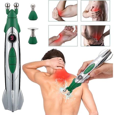 Stylet d'acupuncture électrique LASER, thérapie méridienne, anti-douleur, appareil de massage corporel et plantaire, relaxation musculaire, outil portatif. (1/5)