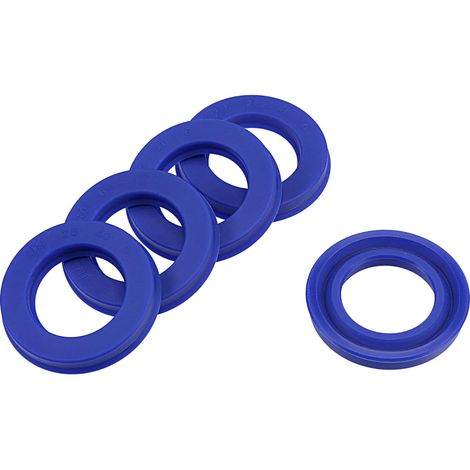 5 Pièces Joints Radiaux d'Arbre UN, Joints d'Étanchéité PU pour Vérins Hydrauliques (Bleu, 25 mm ID x 40 mm OD 6 mm de Largeur) (1/5)