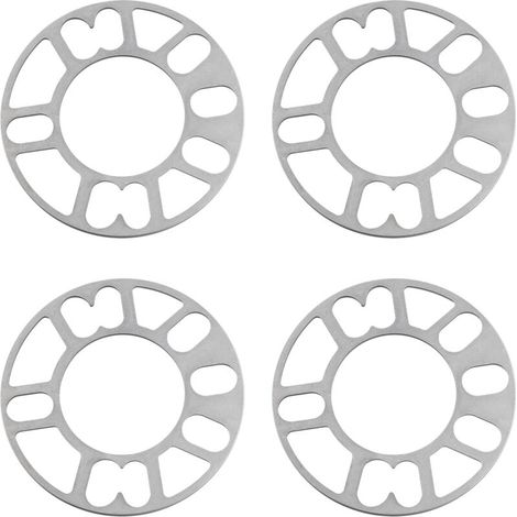 4 PièCes Entretoises de Roue en Aluminium Cales Plaque Automatique 5Mm Goujon pour 4X100 4X114.3 5X100 5X108 5X114.3 5X120