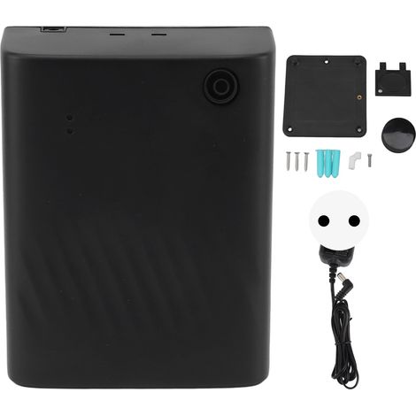 Diffuseur d'huiles essentielles grande capacité, régule les émotions, améliore le sommeil, noir, prise UE 100‑240V, pour maison, hôtel, bureau, usage commercial. (1/5)