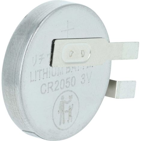 vhbw Li-Ion button cell battery tab Replacement for Maxell CR2050HR 350mAh 3V suitable for model building batteries, solar lights etc.