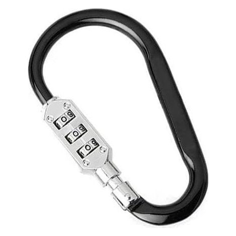 Câble de sécurité antivol à combinaison numérique, mousqueton robuste en alliage d'aluminium pour vélo, véhicule électrique et casque antivol (1/5)