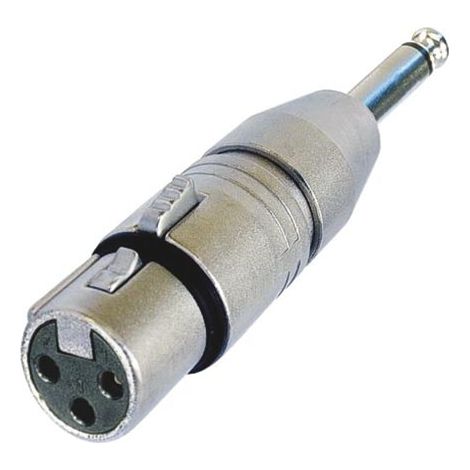 XLR hembra de 3 puntos a jack 1/4' mono
