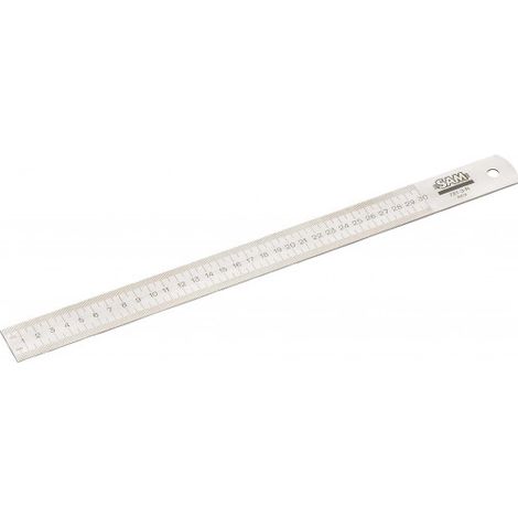 Règlet 3m SAM, Métrique, en Acier inoxydable ( Prix pour 1 ) (1/2)